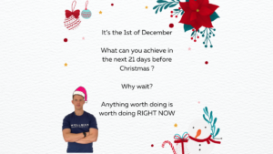 What can you achieve in 21 days before Christmas